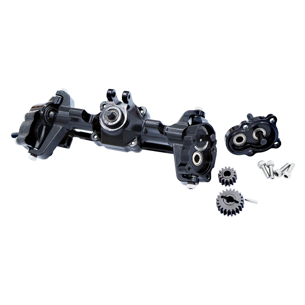 Car Accessories Useful - B78B-สำหรับ FMS FCX24 เพลาล้อหน้าและหลังแบบพอร์ทัลโลหะทั้งชุด พร้อมเกียร์ อะไหล่อัปเกรดและอุปกรณ์เสริมสำหรับรถ