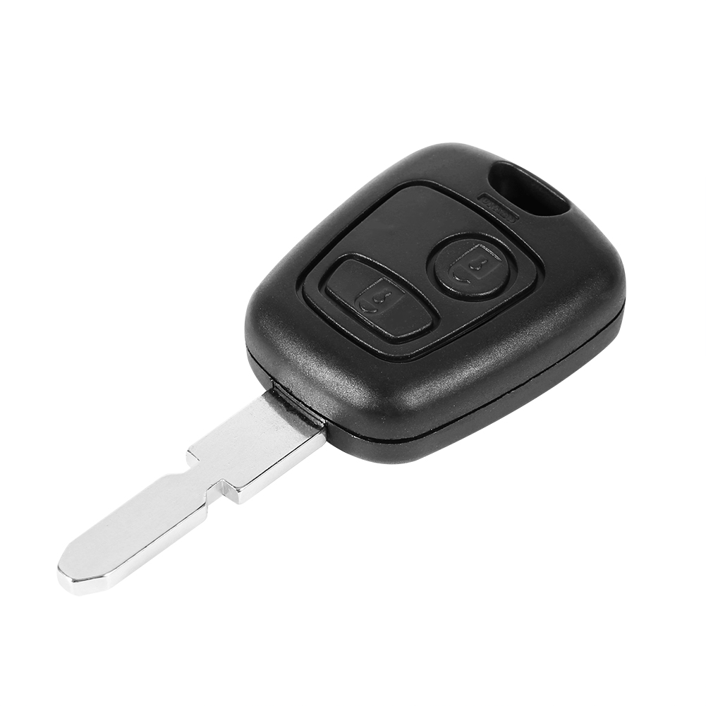 Market Car Accessories - กุญแจรถสําหรับ Peugeot 406 2 ปุ่มใบมีดรีโมทกรณี Fob