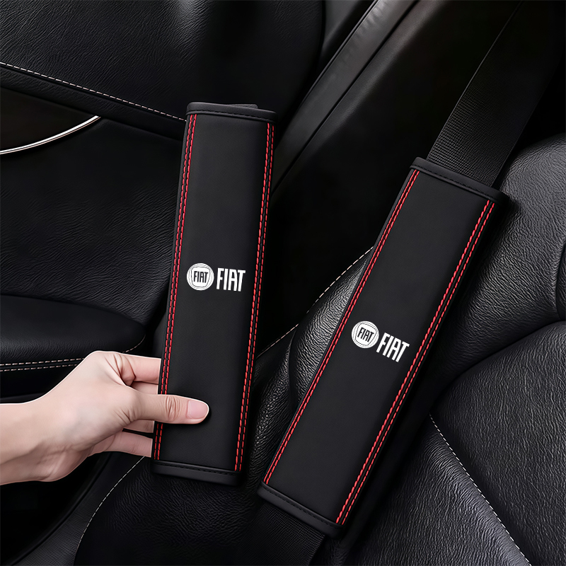 Car Accessories Low Price - ฝาครอบเข็มขัดนิรภัยรถยนต์ แผ่นรองไหล่ อุปกรณ์ตกแต่งภายใน สำหรับ Fiat 500