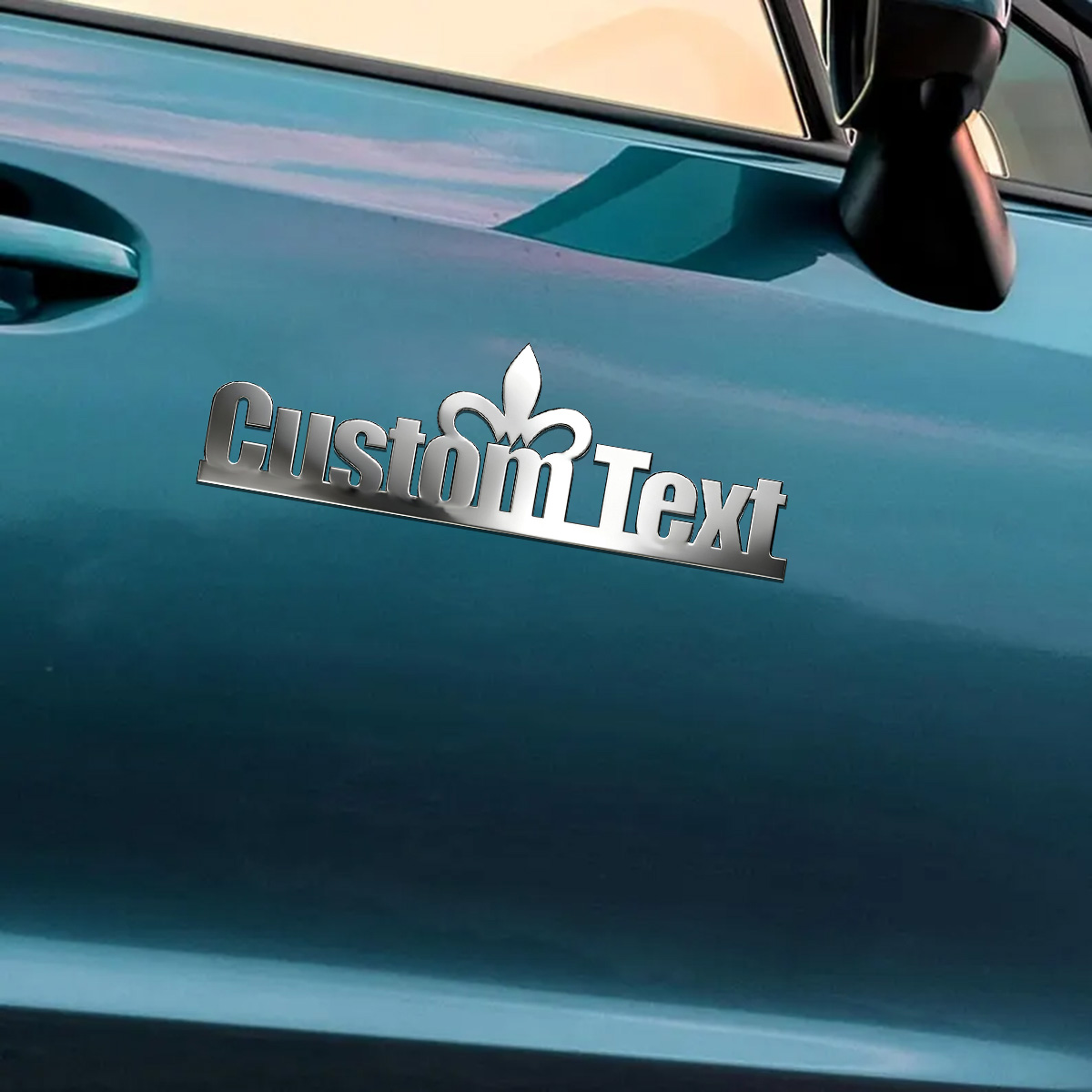 Car Accessories Logo - สติ๊กเกอร์ตกแต่งรถยนต์ลายมงกุฎโลหะสุดคลาสสิก ป้ายโลโก้สั่งทำพิเศษ อุปกรณ์ตกแต่งรถมอเตอร์ไซค์กันน้ำ