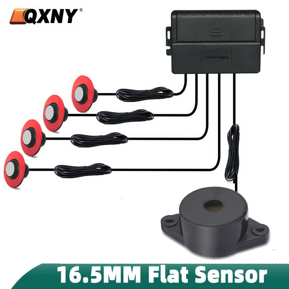 Car Accessories Near Me - เซ็นเซอร์กะระยะถอยหลังแบบฝัง 4 จุด ปรับระดับความลึกได้ พร้อมระบบเตือนระยะทาง