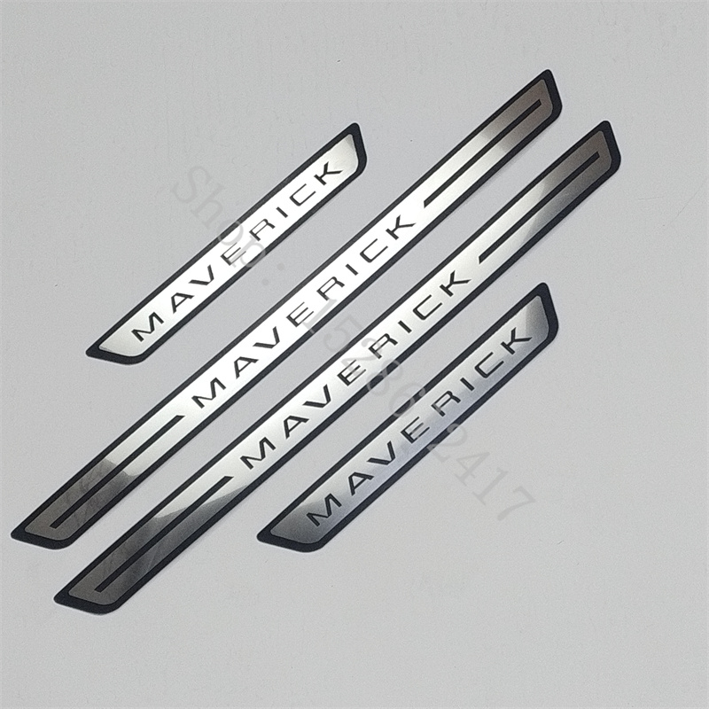 Car Door Edge Guard - แผ่นกันรอยขอบประตูรถยนต์สแตนเลส สำหรับ Ford Maverick 2022~2025 แผ่นป้องกันขอบประตู