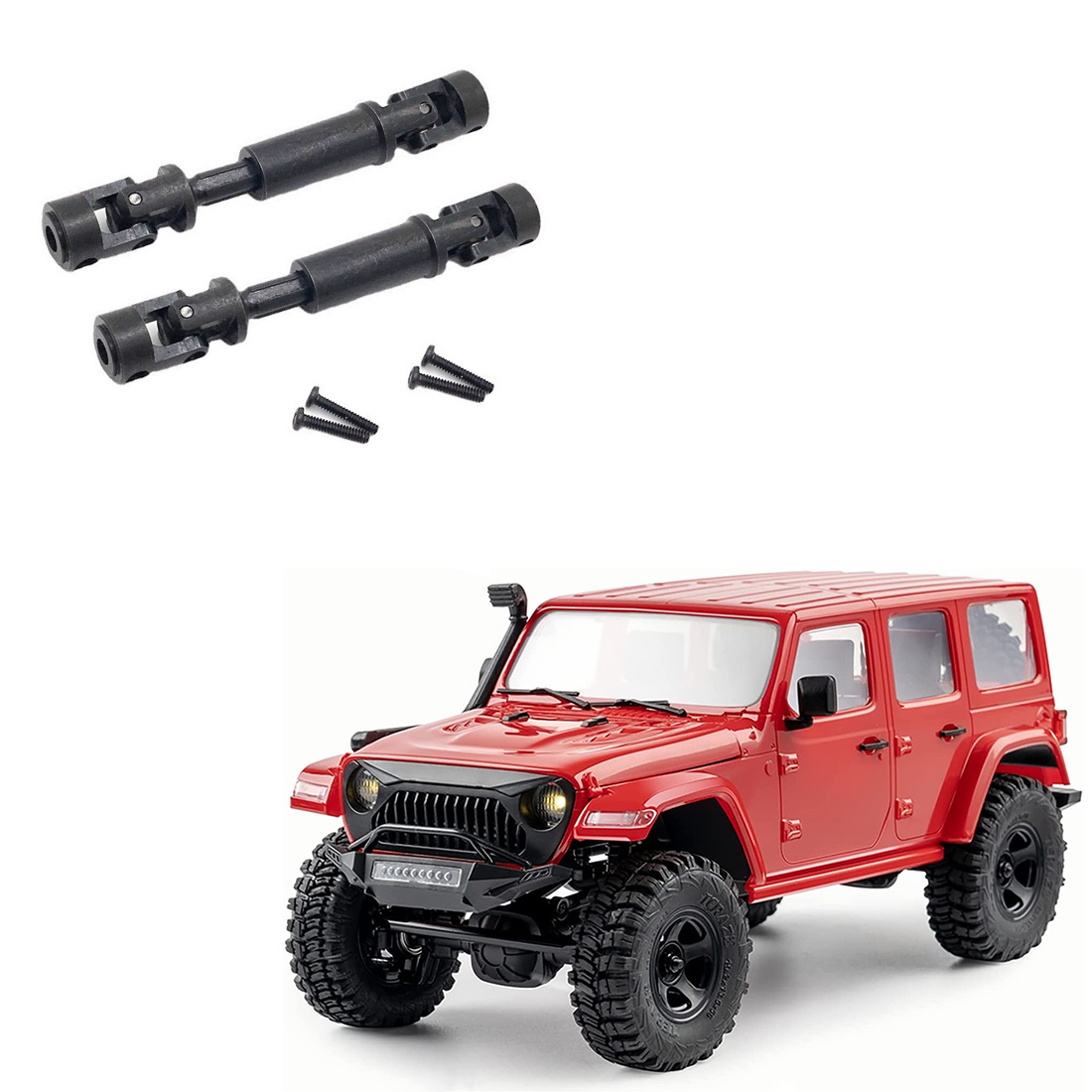 Car Accessories Low Price - B05C-2ชิ้น แกนขับโลหะเหล็ก CVD สำหรับรถ RC 1/18