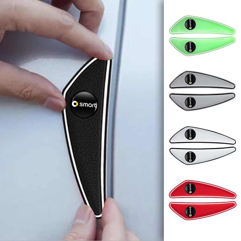 Car Door Edge Guard - 4 ชิ้น แถบกันกระแทกขอบประตูรถยนต์ อุปกรณ์เสริม สำหรับ Smart