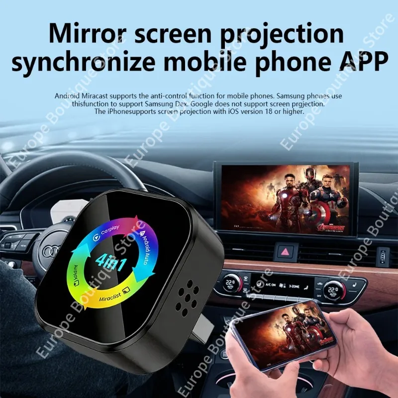 อะแดปเตอร์ CarPlay ไร้สาย 4IN1 - Car Accessories Useful บทวิจารณ์และราคา