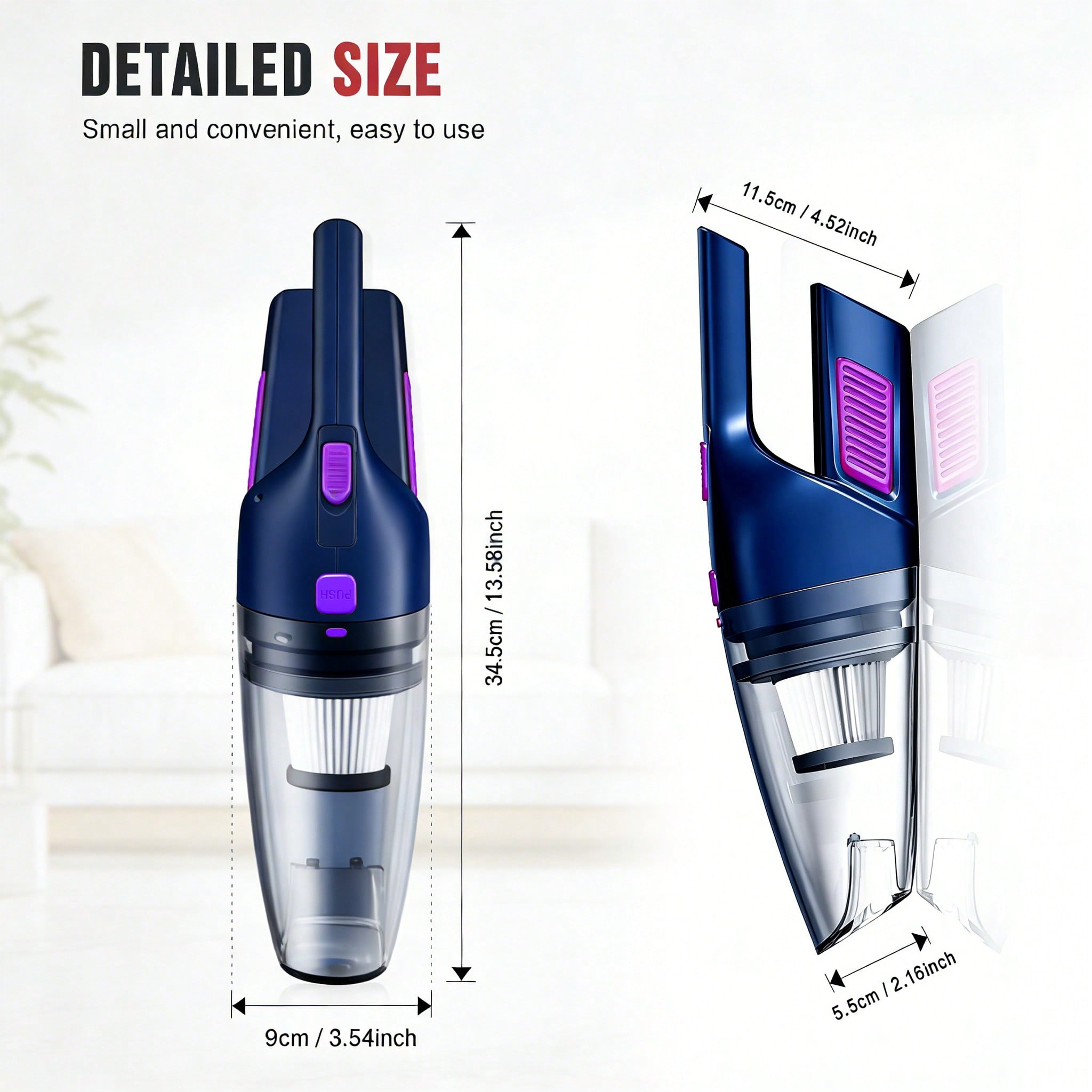 เครื่องดูดฝุ่นแบบมือถือ Cascad - Car Vacuum Cleaner บทวิจารณ์และราคา