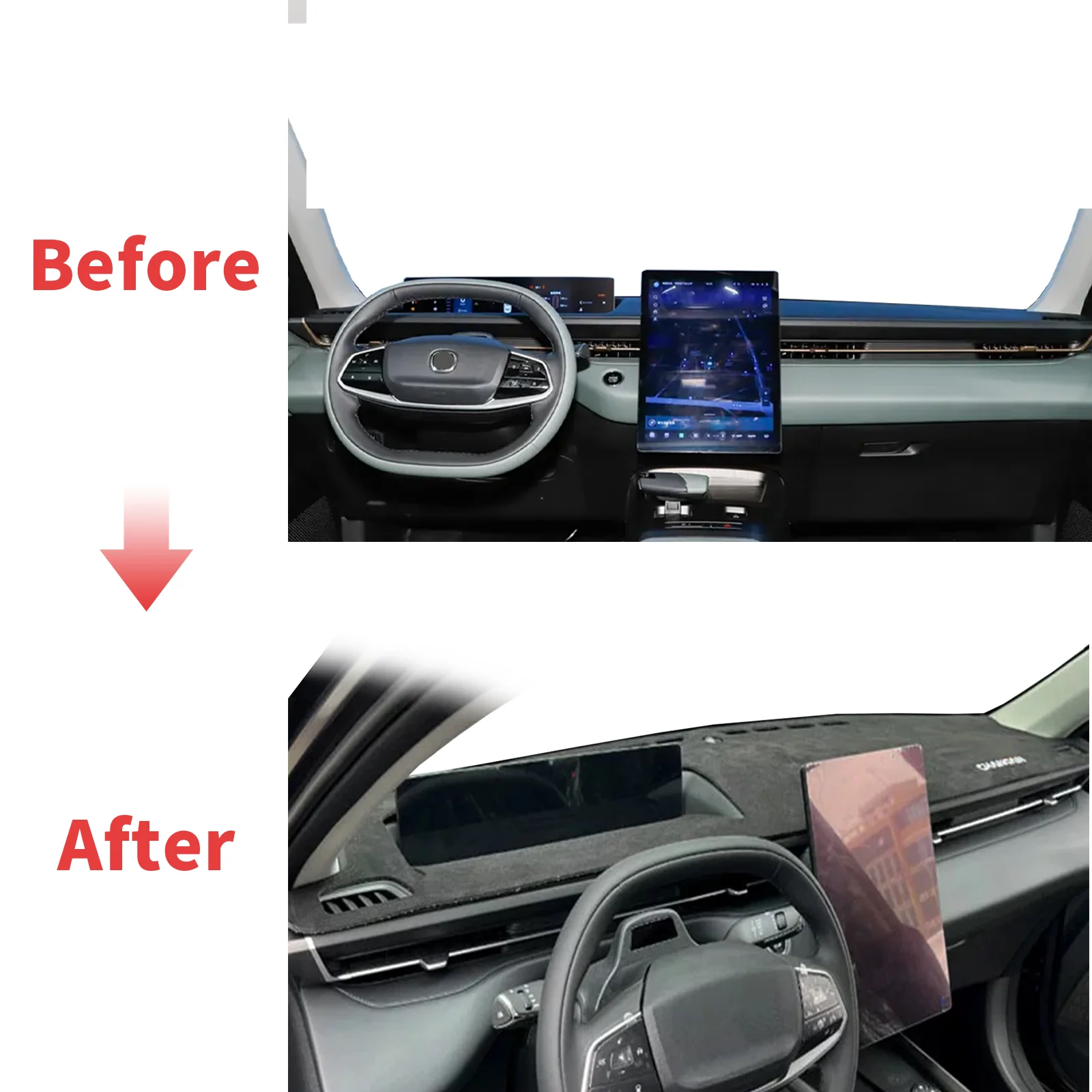 แผ่นรองคอนโซลรถยนต์สำหรับ Chan - Car Accessories Logo บทวิจารณ์และราคา