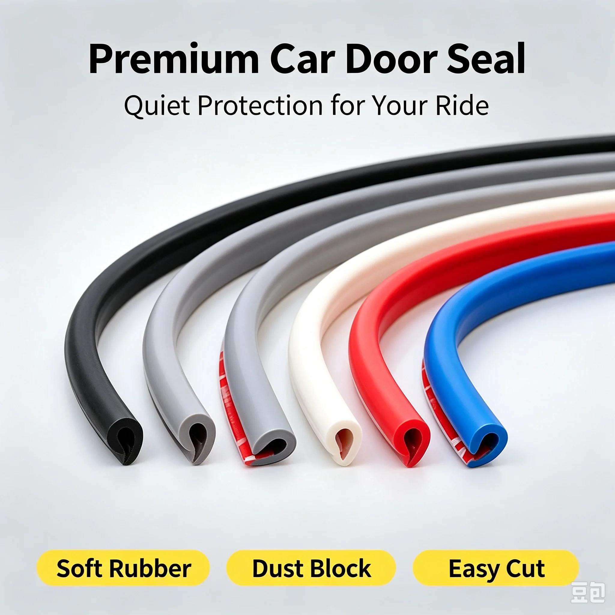 ยางกันรอยขอบประตูรถยนต์ แบบสาก - Car Door Edge Guard บทวิจารณ์และราคา