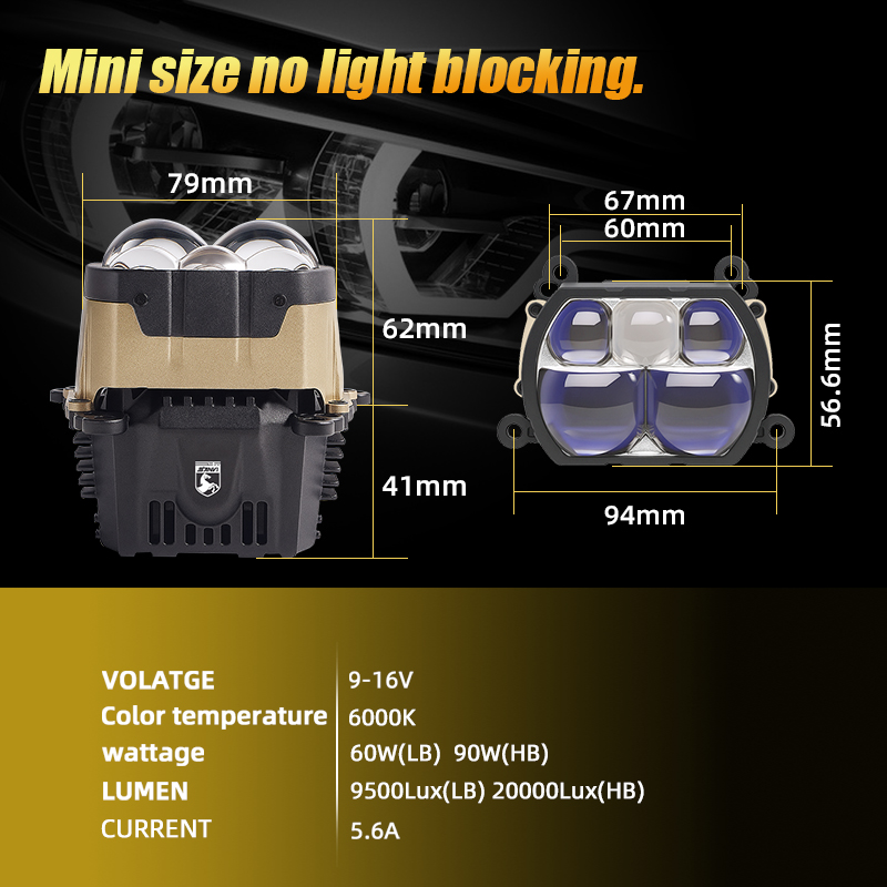SANVI 180W PX8 ไฟหน้าทรงสี่เหล - Car Accessories Low Price บทวิจารณ์และราคา